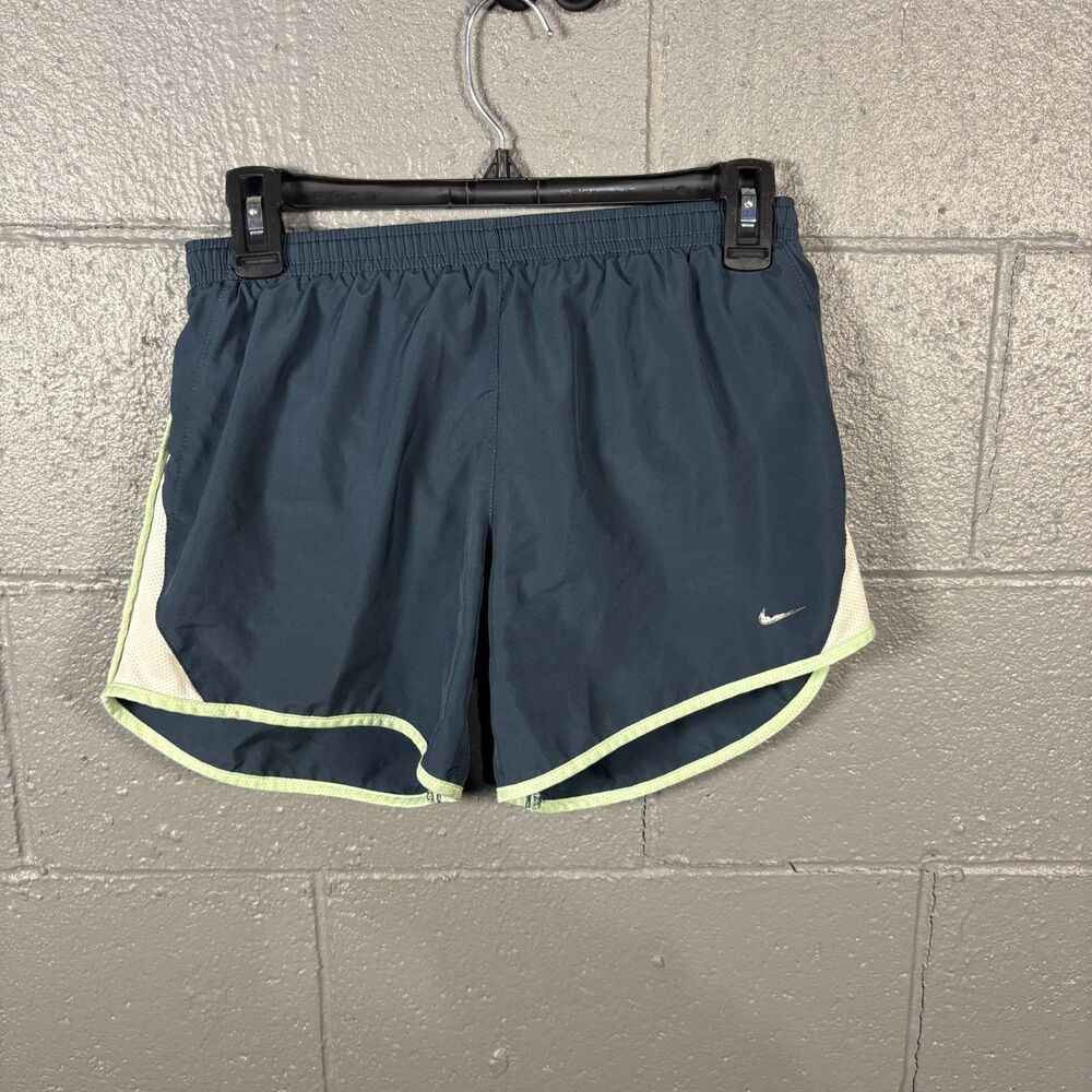 Nike Dri-FIT Running Shorts Womens XL Blue Green Tempo Lined Athletic